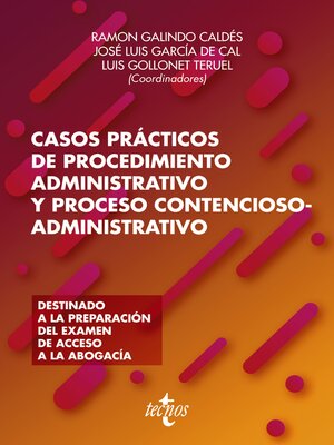 cover image of Casos prácticos de procedimiento administrativo y proceso contencioso-administrativo